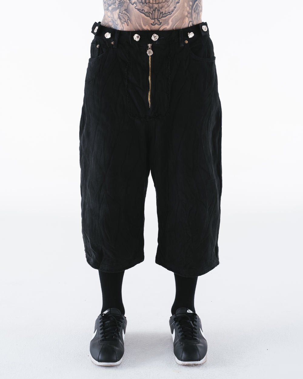 Washed Denim Bermuda Shorts BK – WooStore