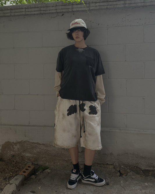 MWOONG Fade out fake pocket tee black(ブラック) 商品画像5/16