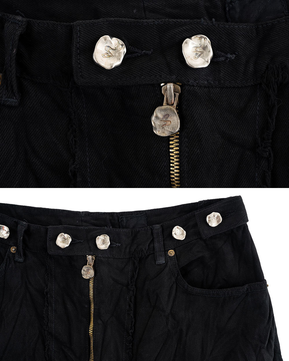 Washed Denim Shorts