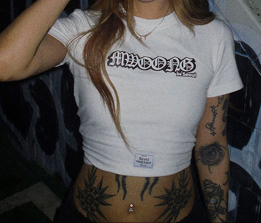 Bloom In Seoul Crop Tee(2 color)