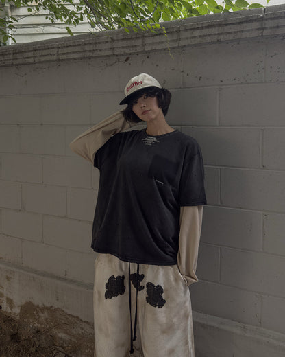 MWOONG Fade out fake pocket tee black(ブラック) 商品画像6/16
