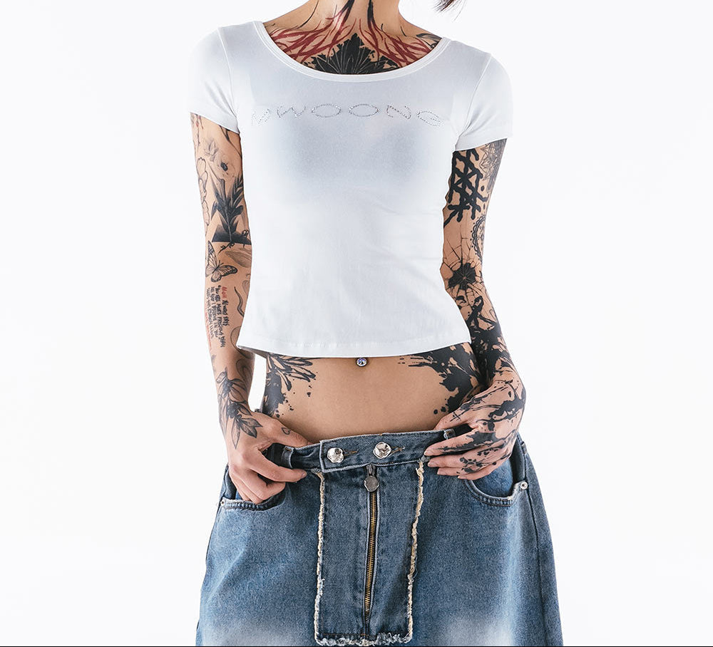 Jewelry scoop t-shirts WH