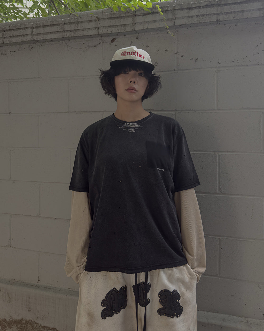 MWOONG Fade out fake pocket tee black(ブラック) 商品画像8/16