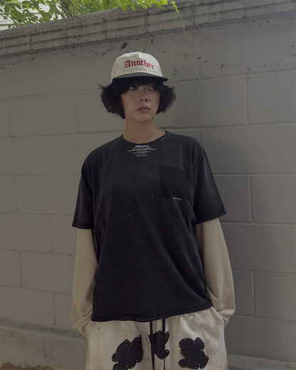 MWOONG Fade out fake pocket tee black(ブラック) 商品画像9/16
