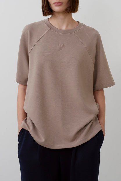 【HER&SHE 2025AW】Double-faced symbol Raglan T-shirt (25 F/W)