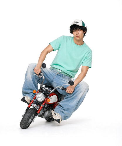 【C Wear シーウエア】MEN'S CROP T-SHIRT MINT