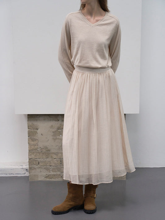 [HER&SHE 2025AW] Moment-Sheer Skirt