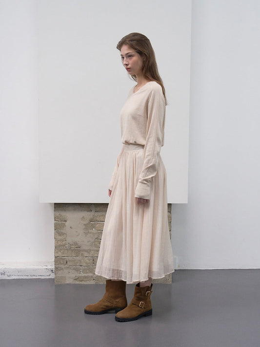 [HER&SHE 2025AW] Moment-Sheer Skirt