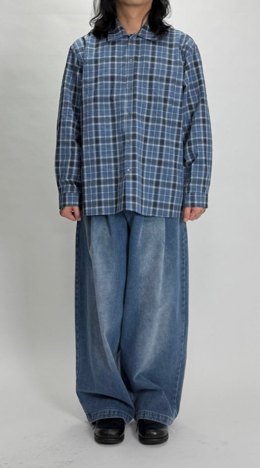 Soft Tone Plaid Shirt