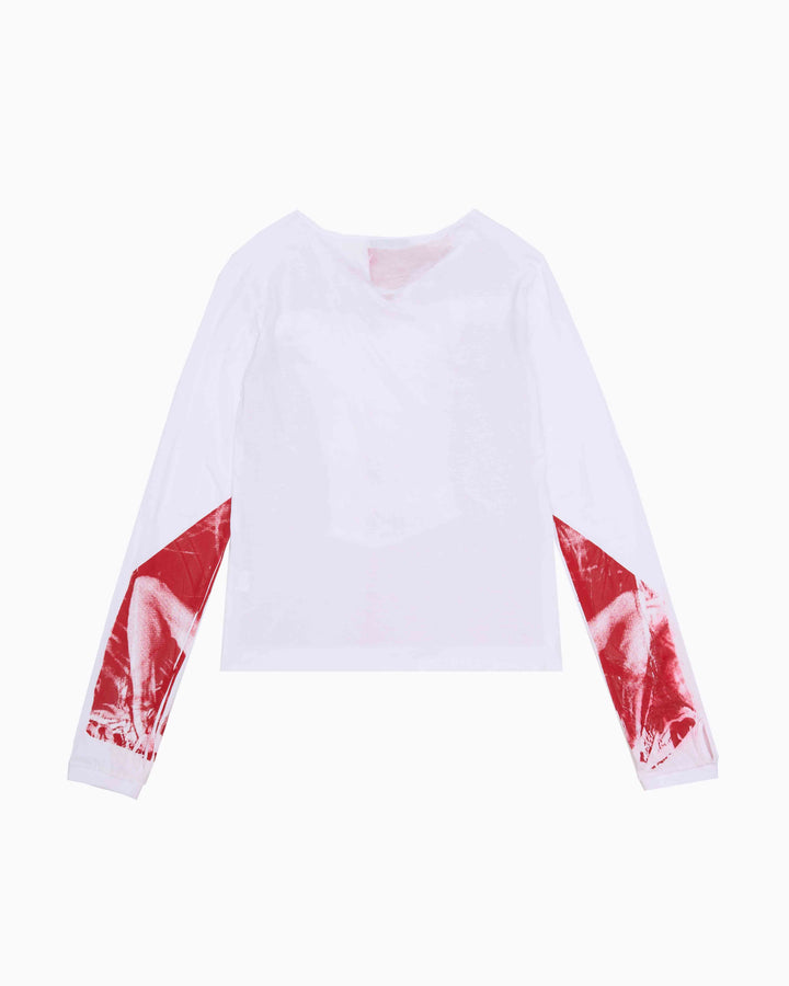 【MOMMANWA モンマンワ】WEIGH-IN LONG SLEEVE (WHITE/RED)