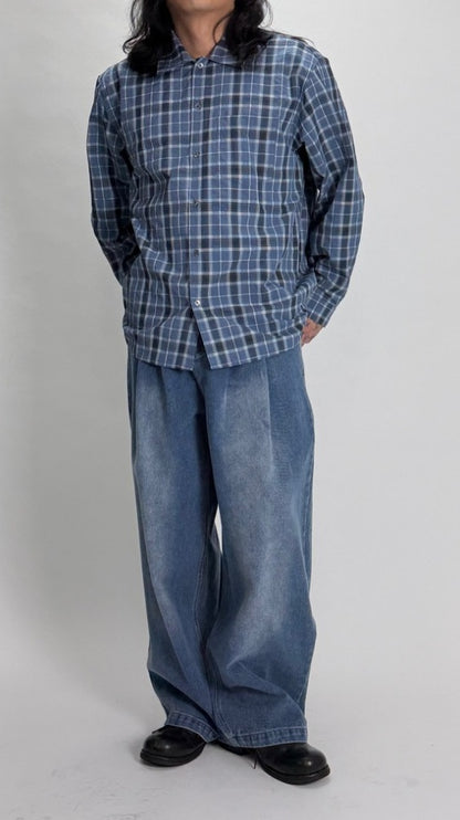 Soft Tone Plaid Shirt