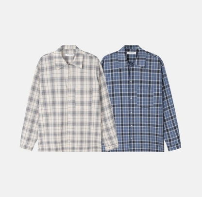Soft Tone Plaid Shirt