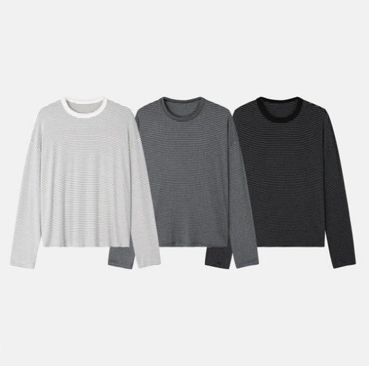Tray Border Long Sleeve Tee