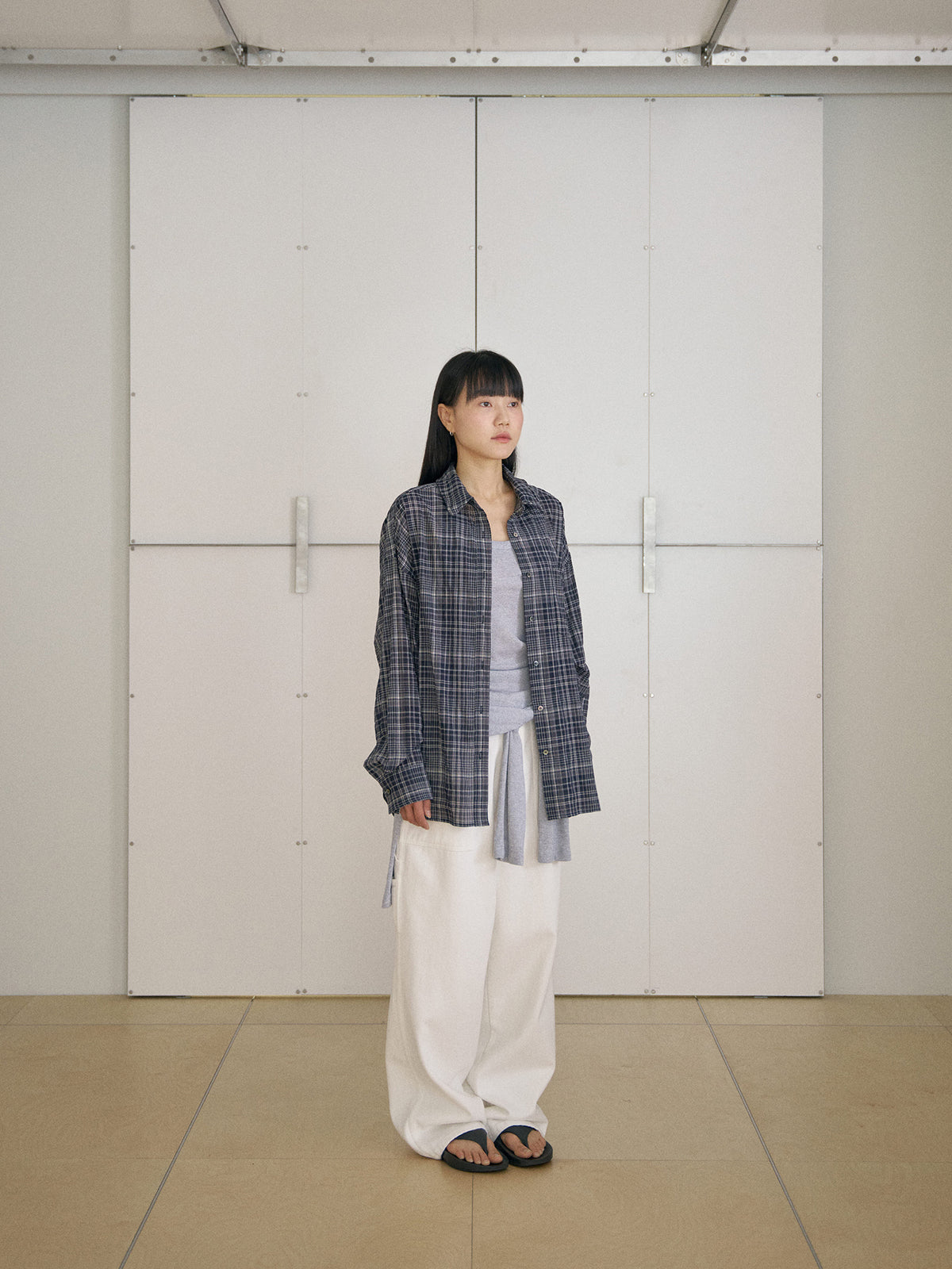 MARAN Check Wire Shirt - Navy 商品画像15/21