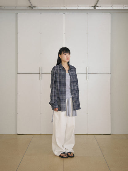 MARAN Check Wire Shirt - Navy 商品画像15/21