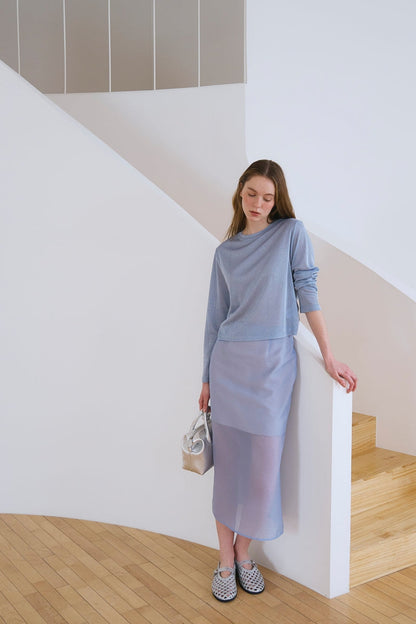 [HER&SHE 2025AW] A Veil Double Skirt