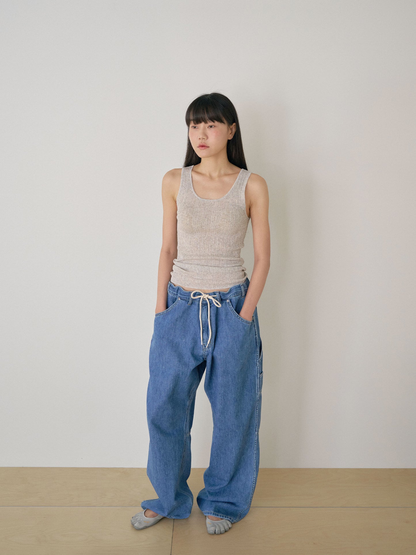 Multi Rib Sleeveless - Gray