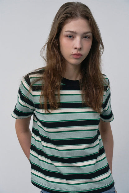 【HER&SHE 2025AW】Neo Stripe T-shirt