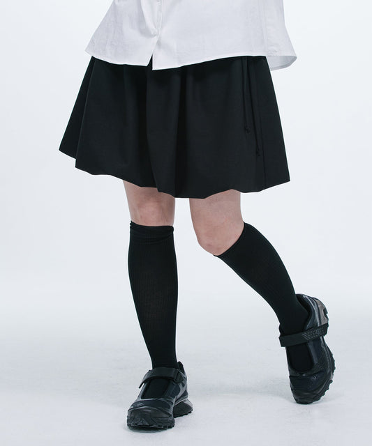 BALLOON MINI SKIRT- BLACK