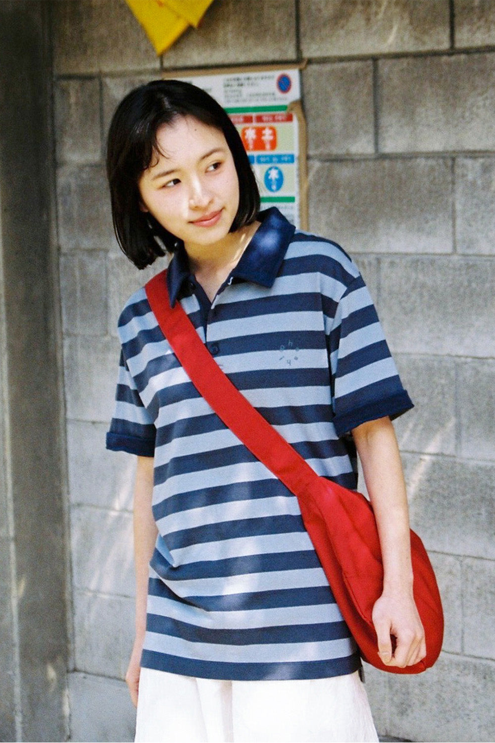 PK STRIPE SHIRT-BLUE