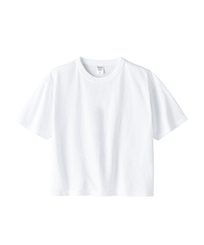 【C Wear】Neck Binding Men's Crop T-Shirt White