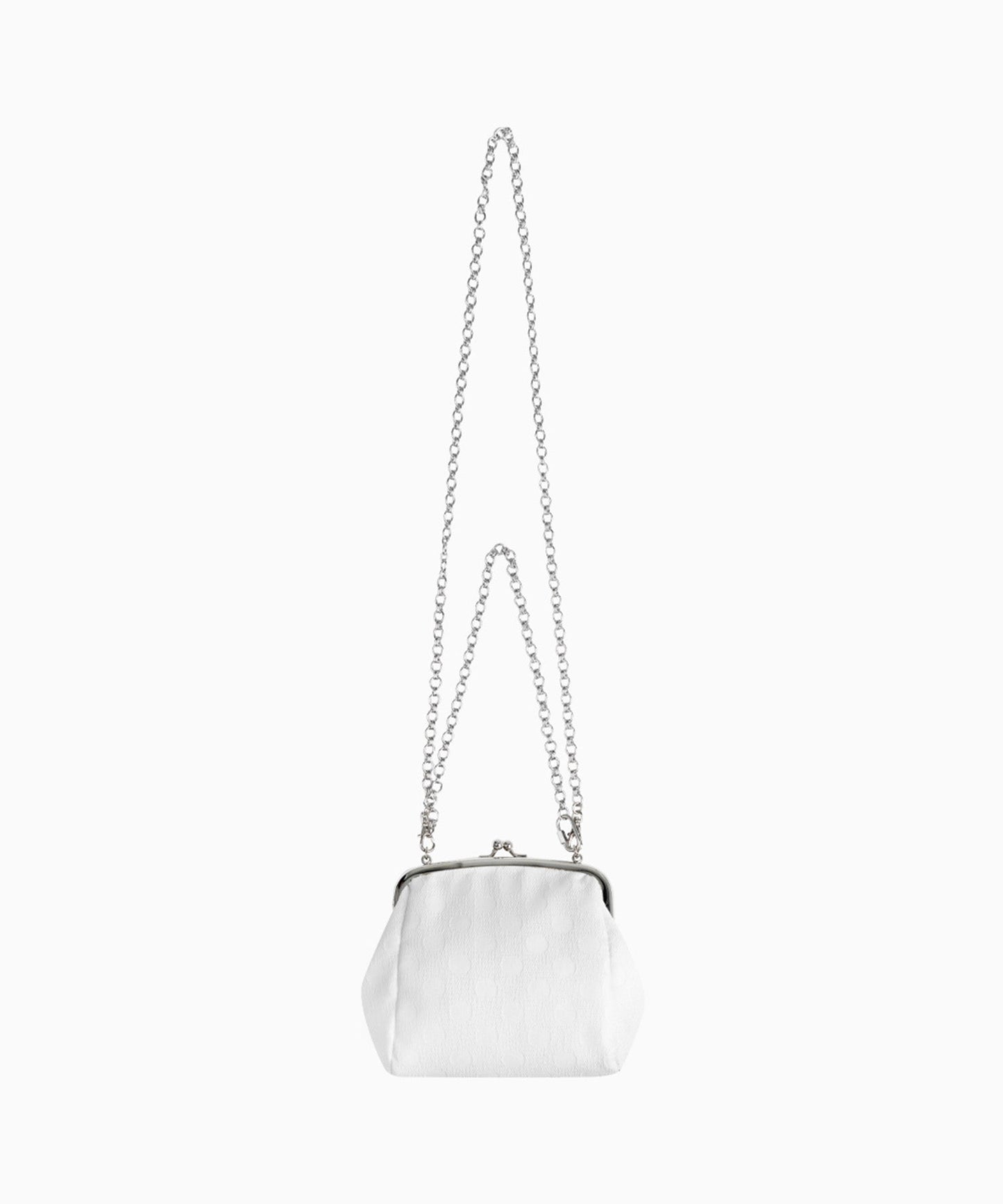 DOT CHAIN CROSS BAG- WHITE