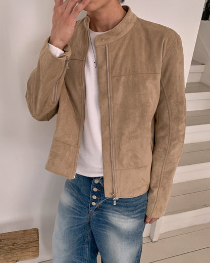 Biker Suede Crop Jacket