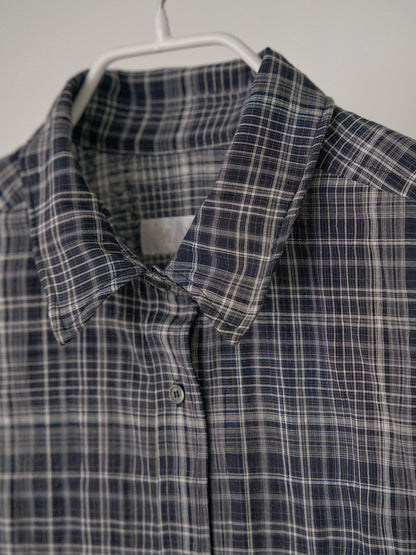 MARAN Check Wire Shirt - Navy 商品画像17/21