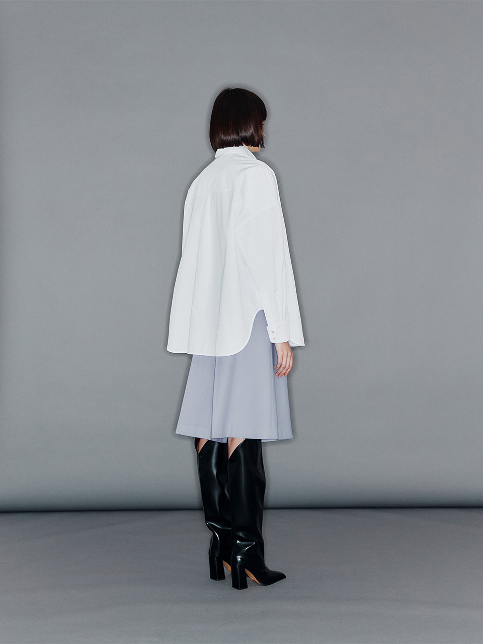 【ARIK. アリク】ACRAB Wide leg wool half pants Frost Blue