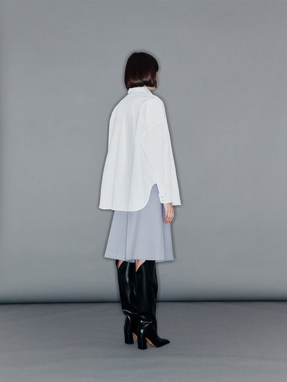 【ARIK. アリク】ACRAB Wide leg wool half pants Frost Blue