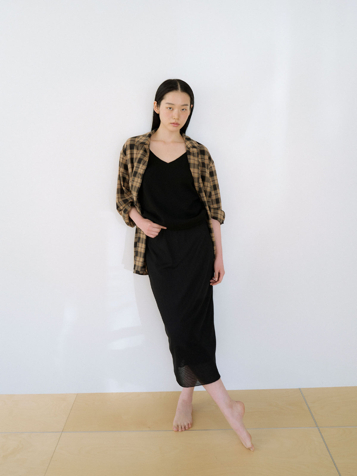 Check Flap Jacket - Black 3