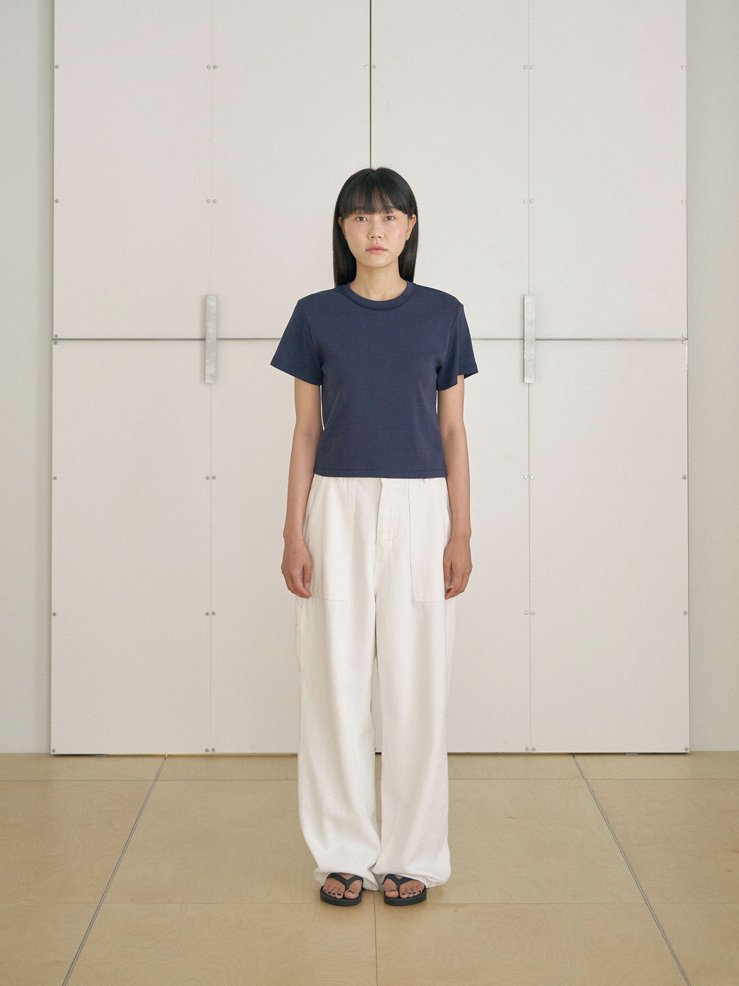 Soft Rib Short Sleeve - Navy