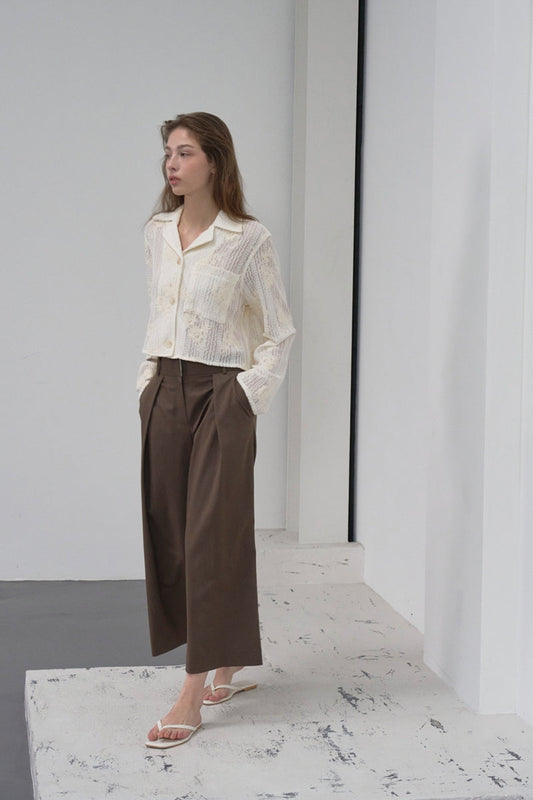 [HER&SHE 2025AW] A Rosy Lace Shirt