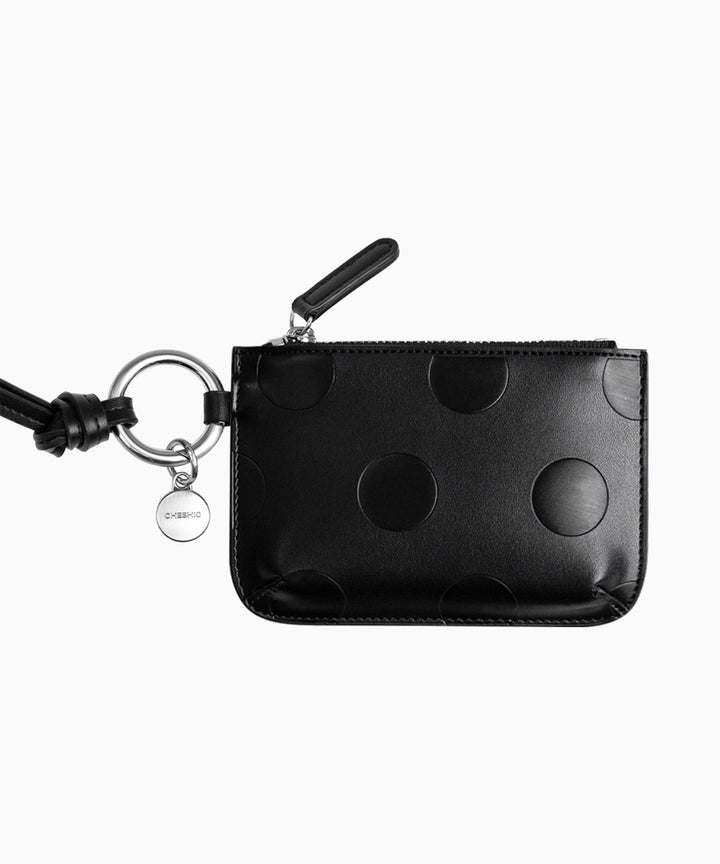 DOT CROSS CARD WALLET-BLACK