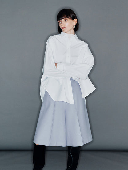 【ARIK. アリク】ACRAB Wide leg wool half pants Frost Blue