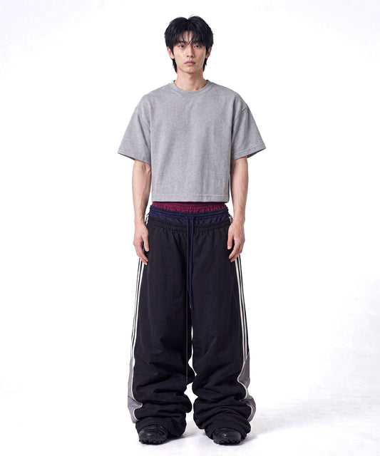 【C Wear シーウエア】Heavyweight Men's Crop T-Shirt Gray