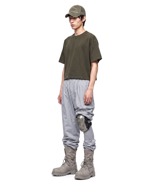 【C Wear シーウエア】MEN'S CROP T-SHIRT KHAKI