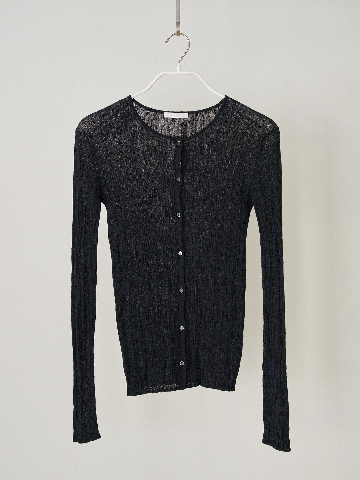 Multi Rib Cardigan - Black