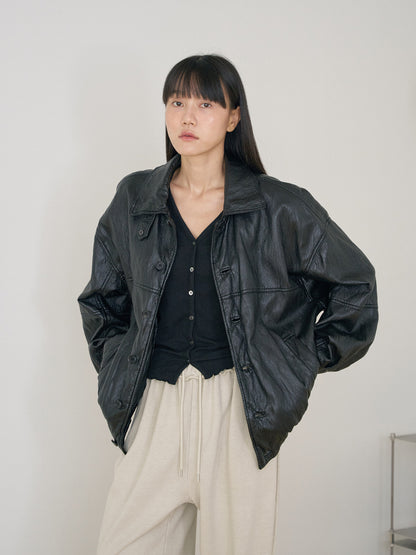 MARAN Soft Leather Blouson - Black 商品画像15/21
