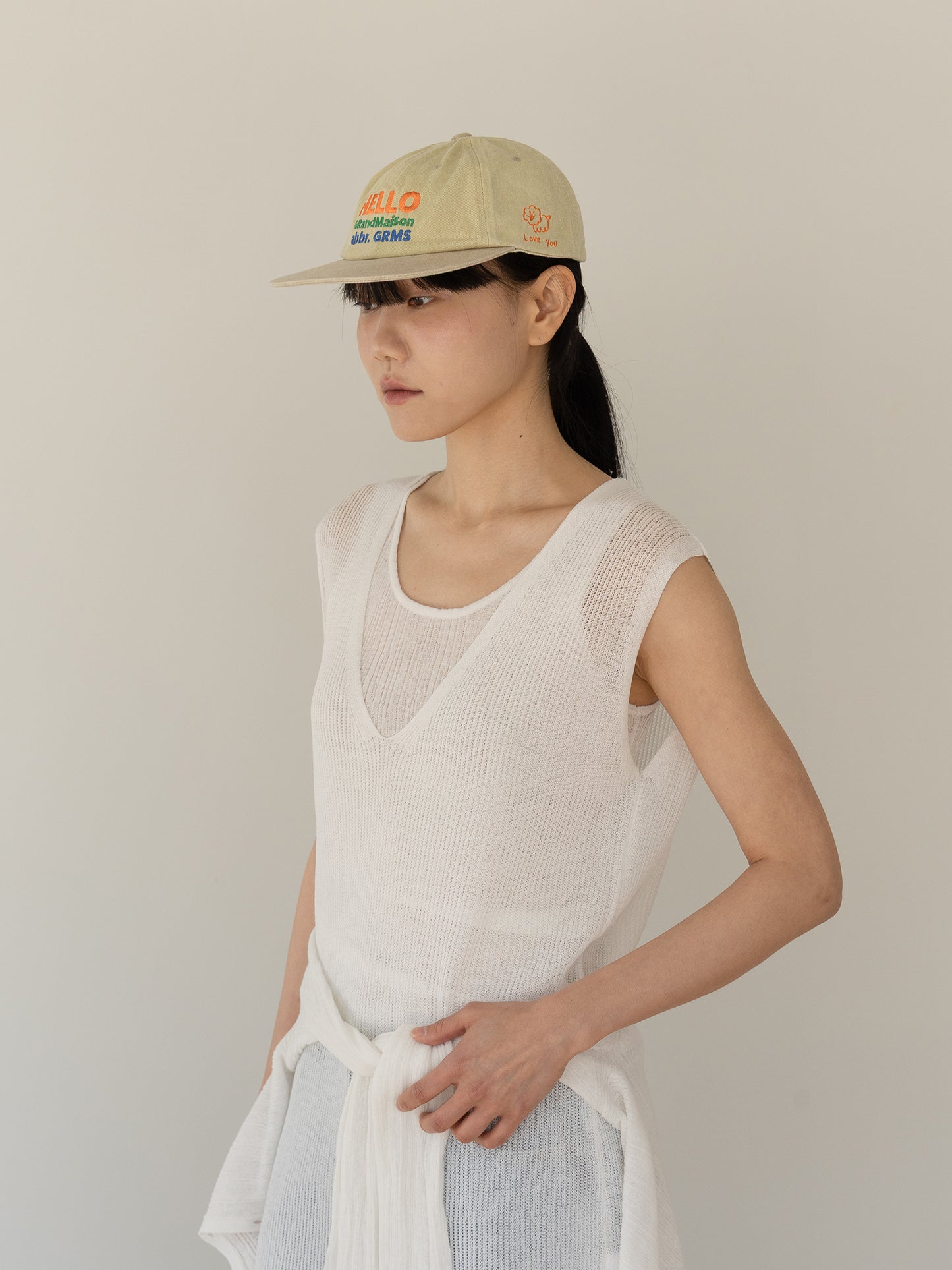 Grand Maison Washed Ball Cap - Yellow
