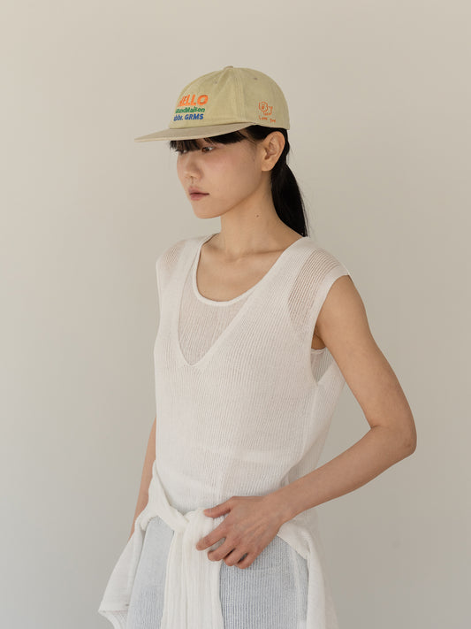 Grand Maison Washed Ball Cap - Yellow