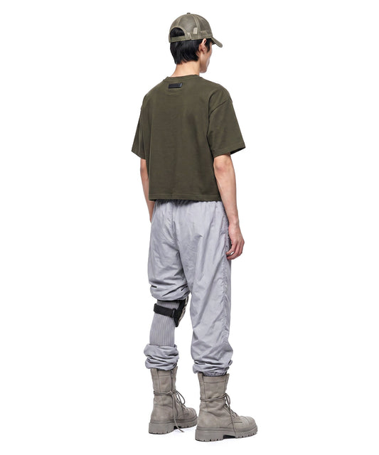 【C Wear シーウエア】MEN'S CROP T-SHIRT KHAKI