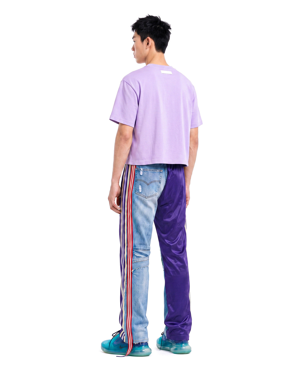 【C Wear シーウエア】MEN'S CROP T-SHIRT LIGHT PURPLE