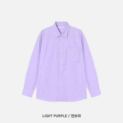 Royal Oxford Overfit Shirt - LIGHT PURPLE