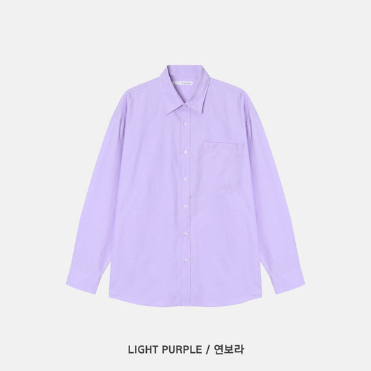 Royal Oxford Overfit Shirt - LIGHT PURPLE