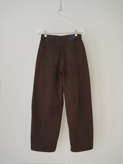 MARAN Cotton Twill Curved Pants - Brown 商品画像13/21