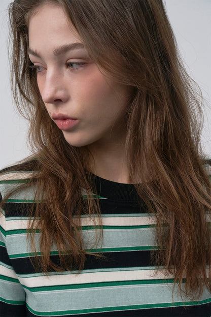 【HER&SHE 2025AW】Neo Stripe T-shirt