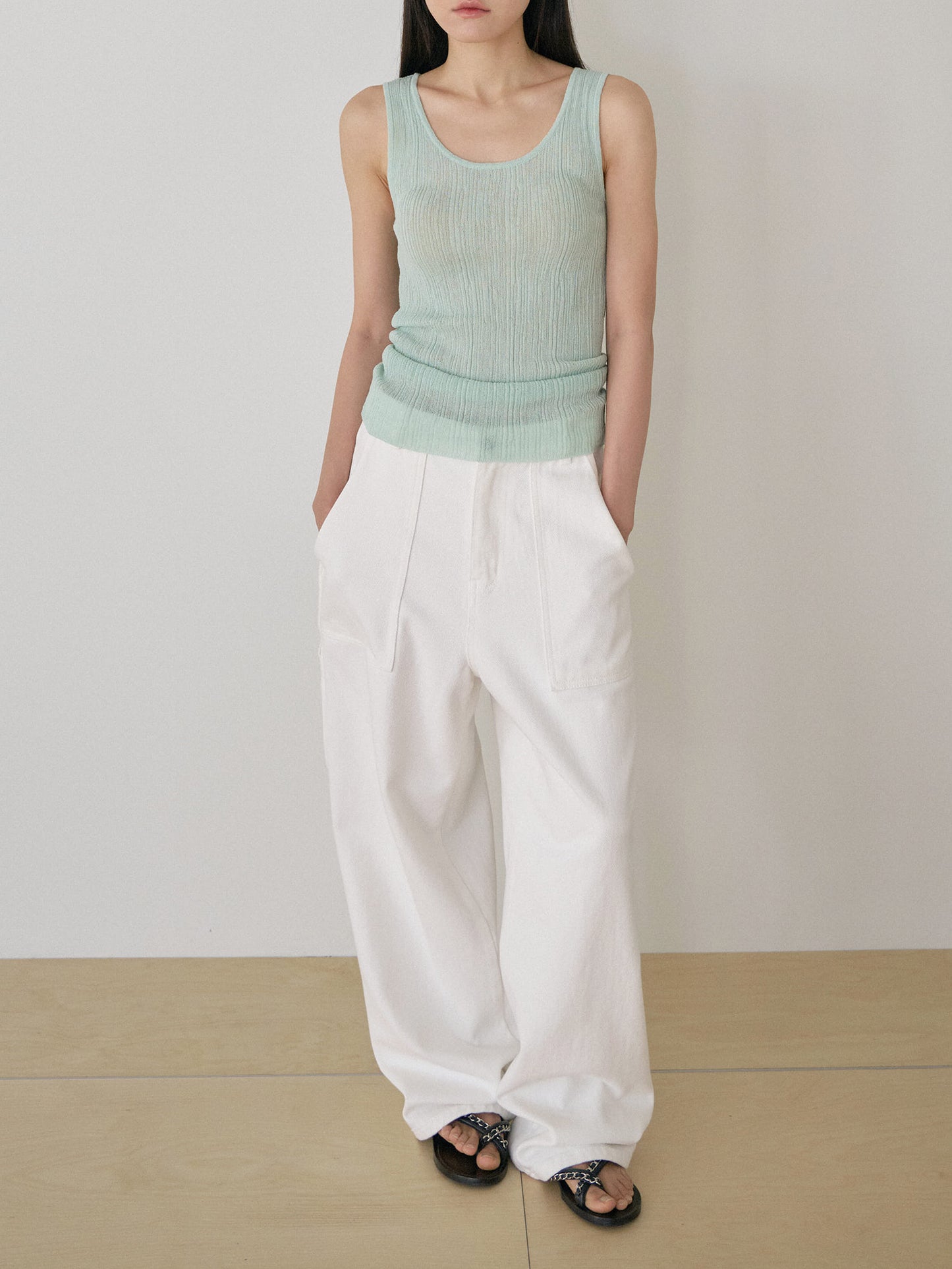 Multi Rib Sleeveless - Mint
