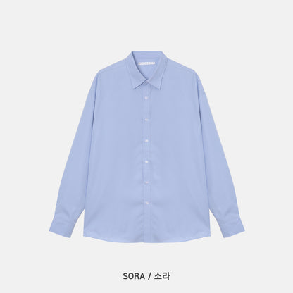 Cotton Blend Oversized Shirt - SORA