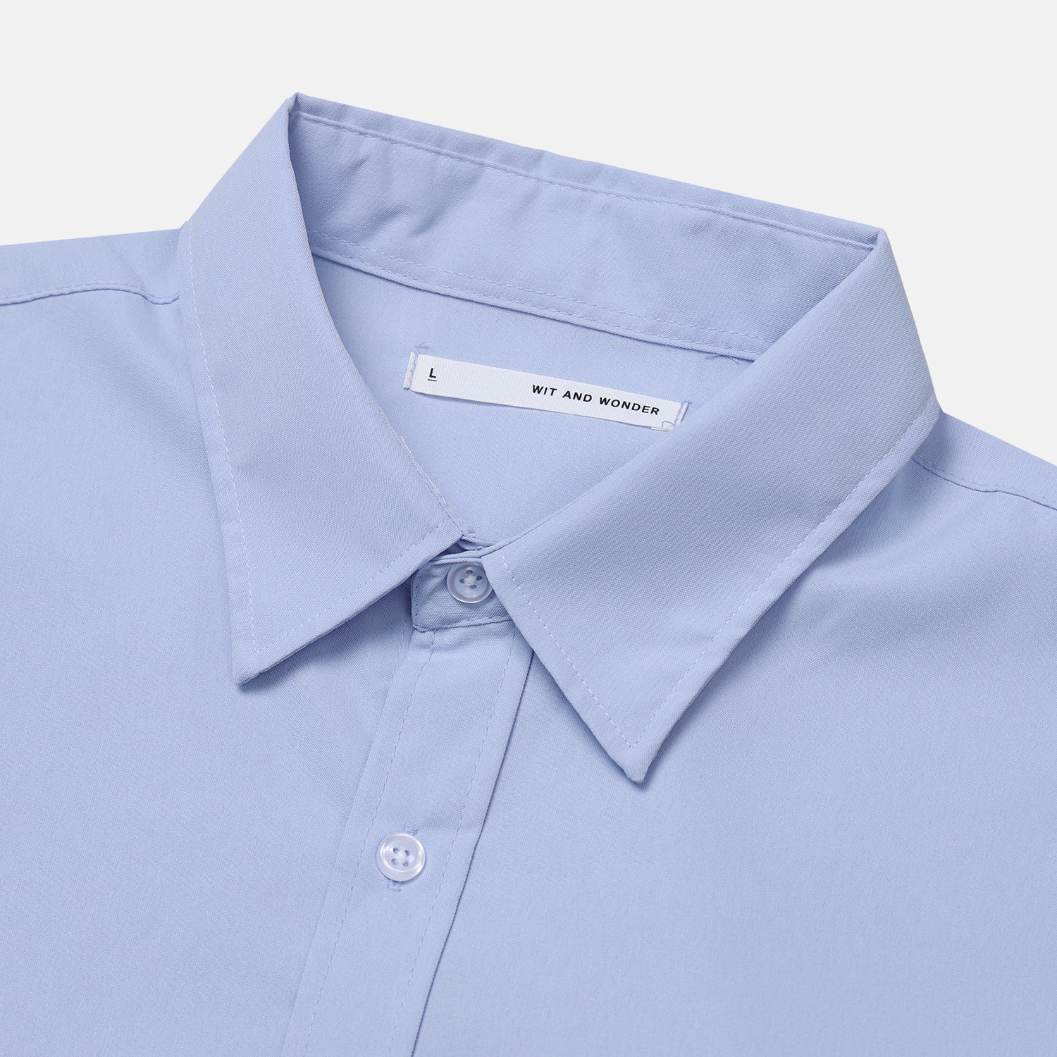 Cotton Blend Oversized Shirt - Cuff Detail